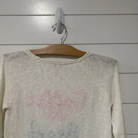 Lilly Pulitzer | Danette Sweater Resort White Coffee Beach Repeat Preppy XS - Picture 6 of 7